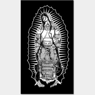 Coatlicue Guadalupe Black Version Posters and Art